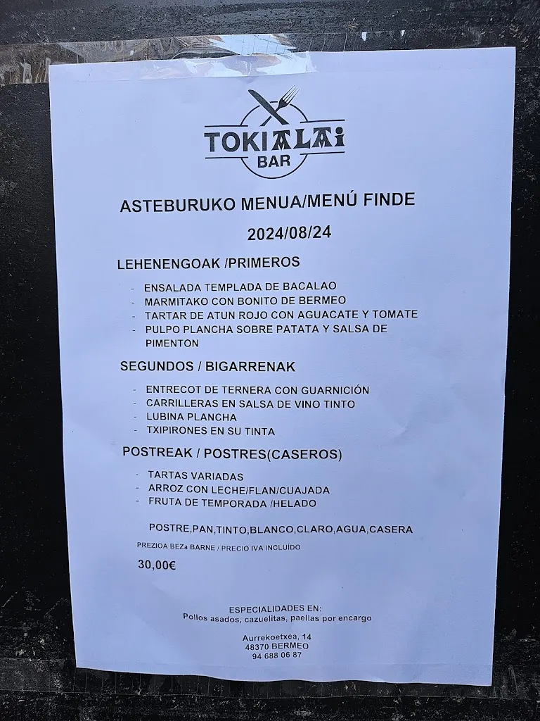 Menu_Bar Toki Alai_Bermeo_image_3