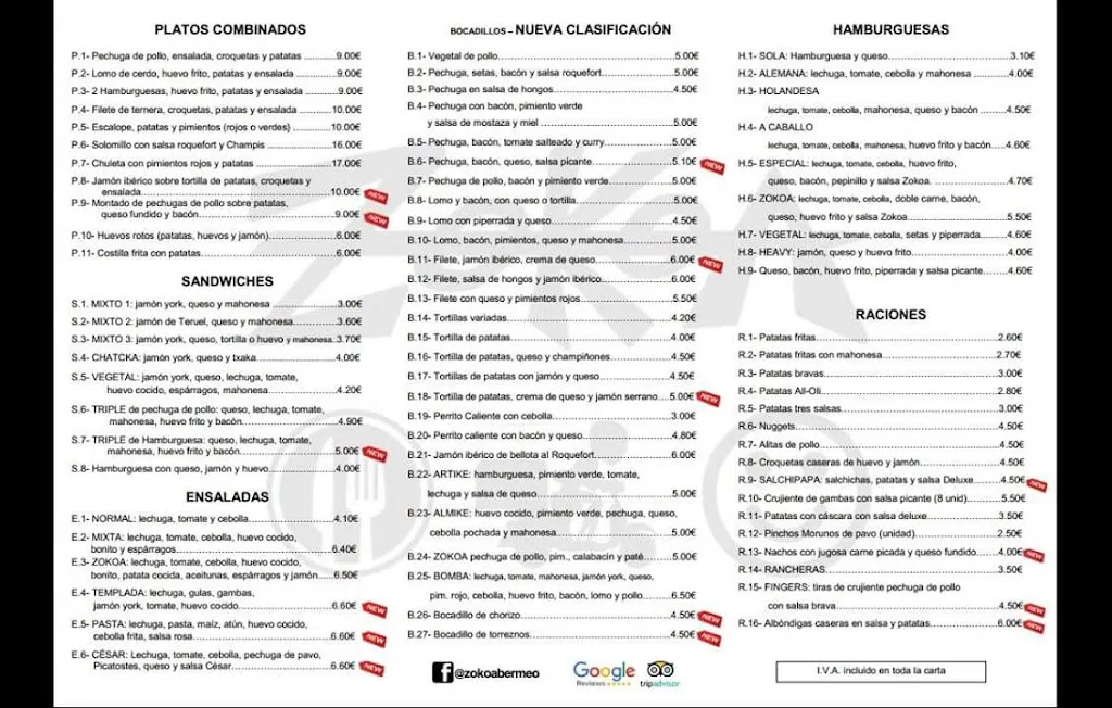 Menu_Zokoa hanburgeseria • Bermeo_Bermeo_image_1