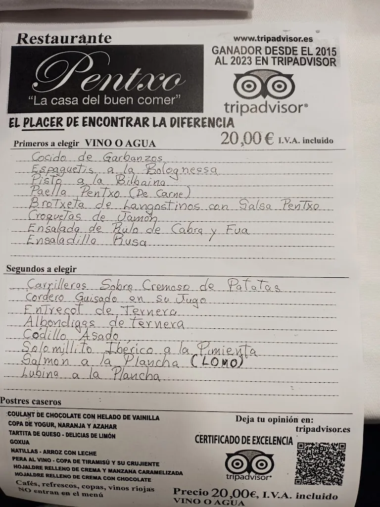 Menu_Restaurante Pentxo_Bilbao_image_4