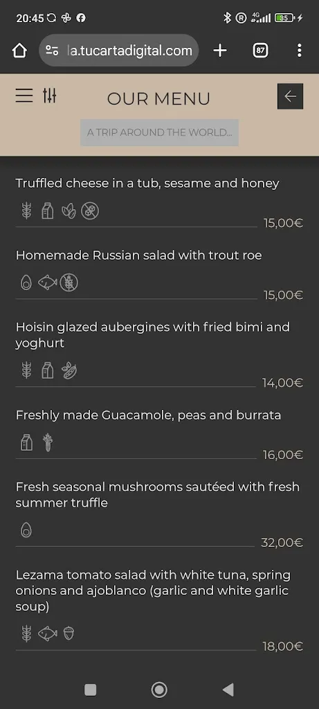 Menu_La Gavilla_Bilbao_image_1