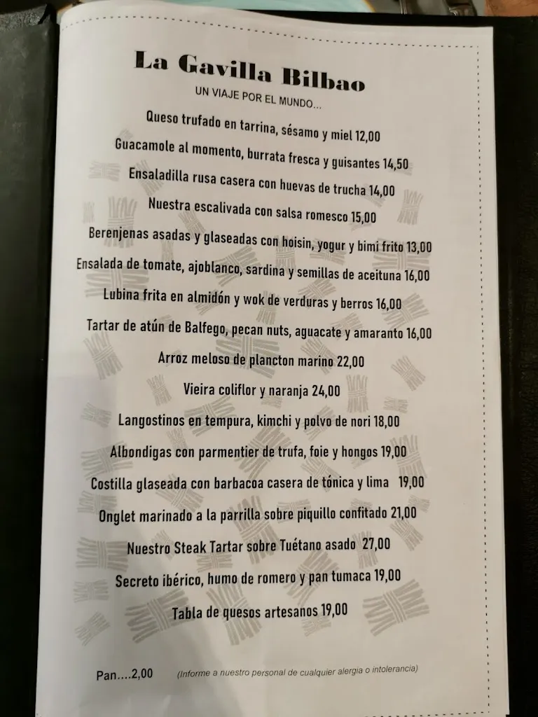 Menu_La Gavilla_Bilbao_image_4
