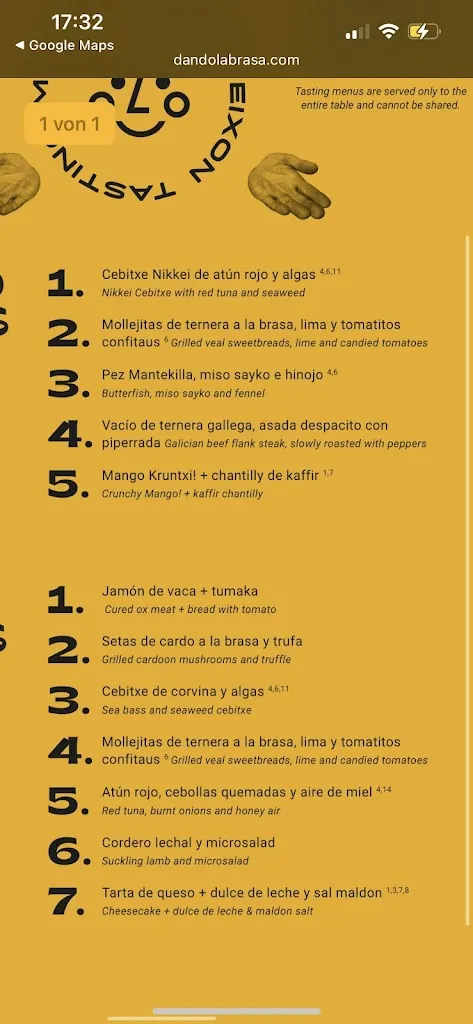 Menu_Dando la Brasa_Bilbao_image_1