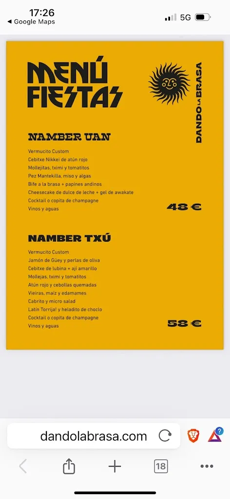 Menu_Dando la Brasa_Bilbao_image_2