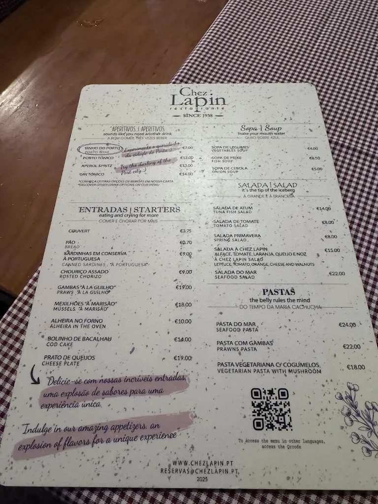 Menu_Chez Lapin_Ribeira_image_1
