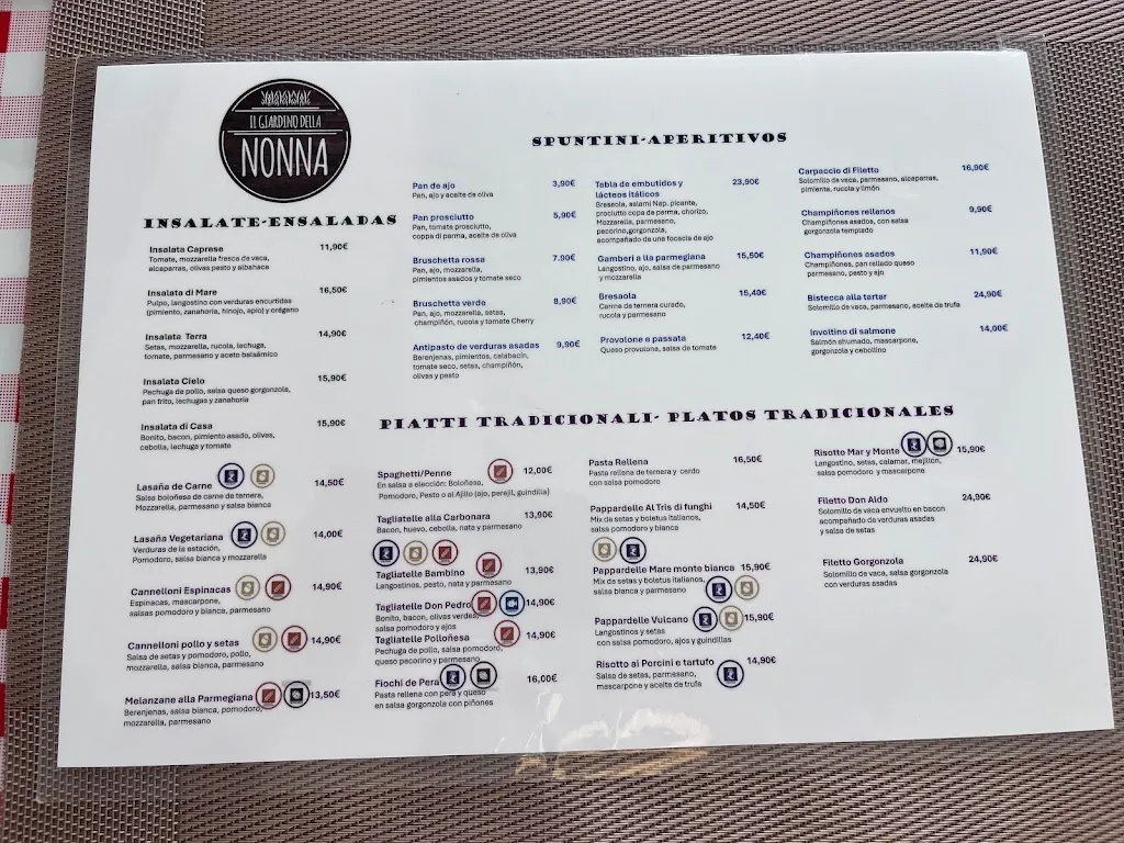 Menu_Il Giardino Della Nonna - Bilbao_Bilbao_image_3