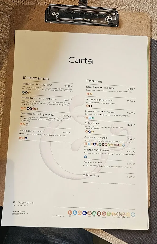 Menu_Restaurante El Golimbreo_Ribeira_image_4
