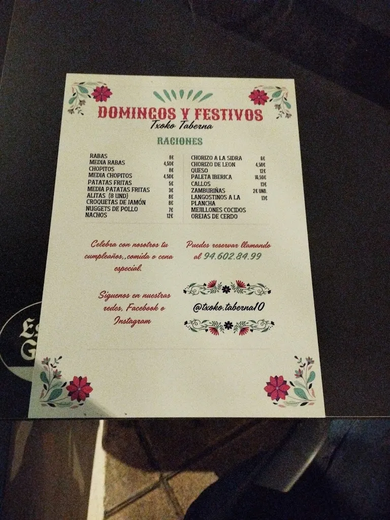 Menu_Txoko Taberna_Elorrio_image_1