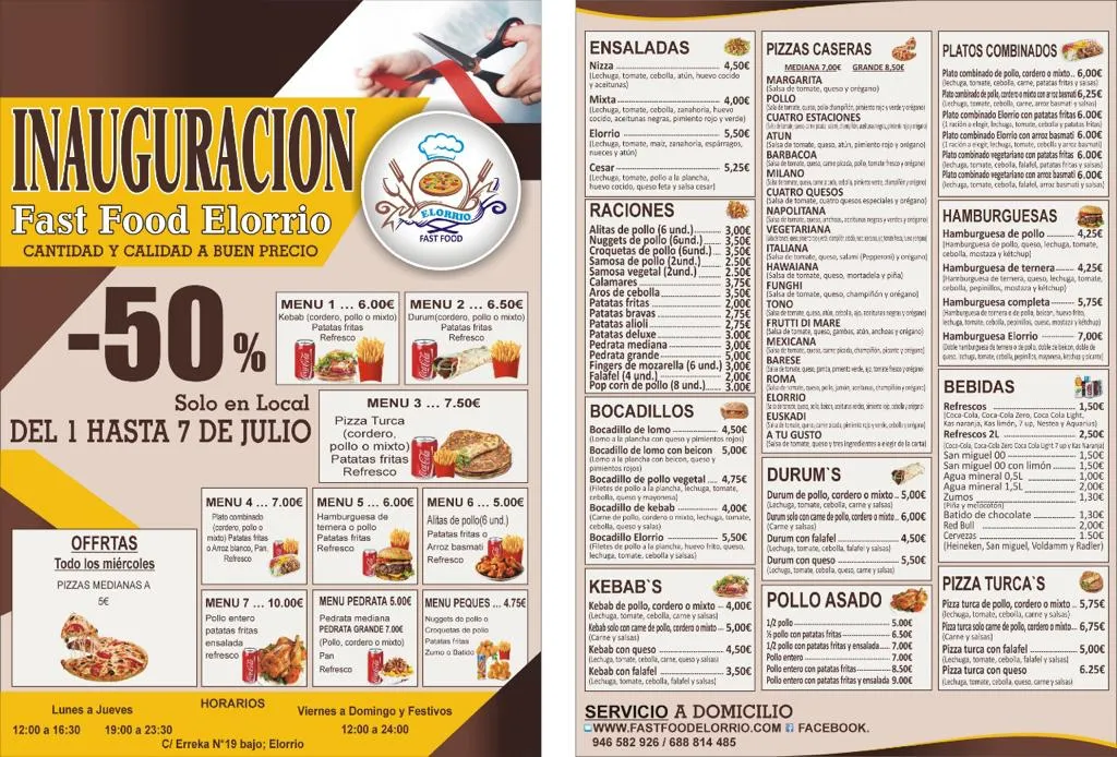 Menu_Fast Food Elorrio | Restaurante Comida rapida en Elorrio_Elorrio_image_4