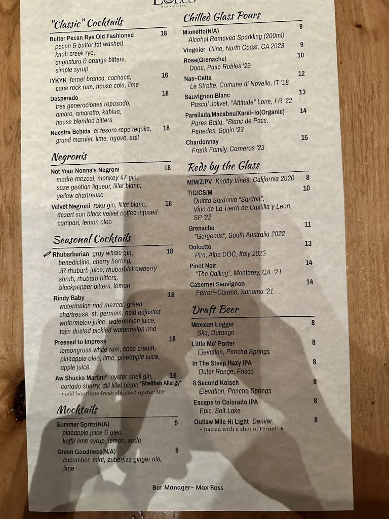 Menu_Eolus Bar & Dining_Durango_image_4