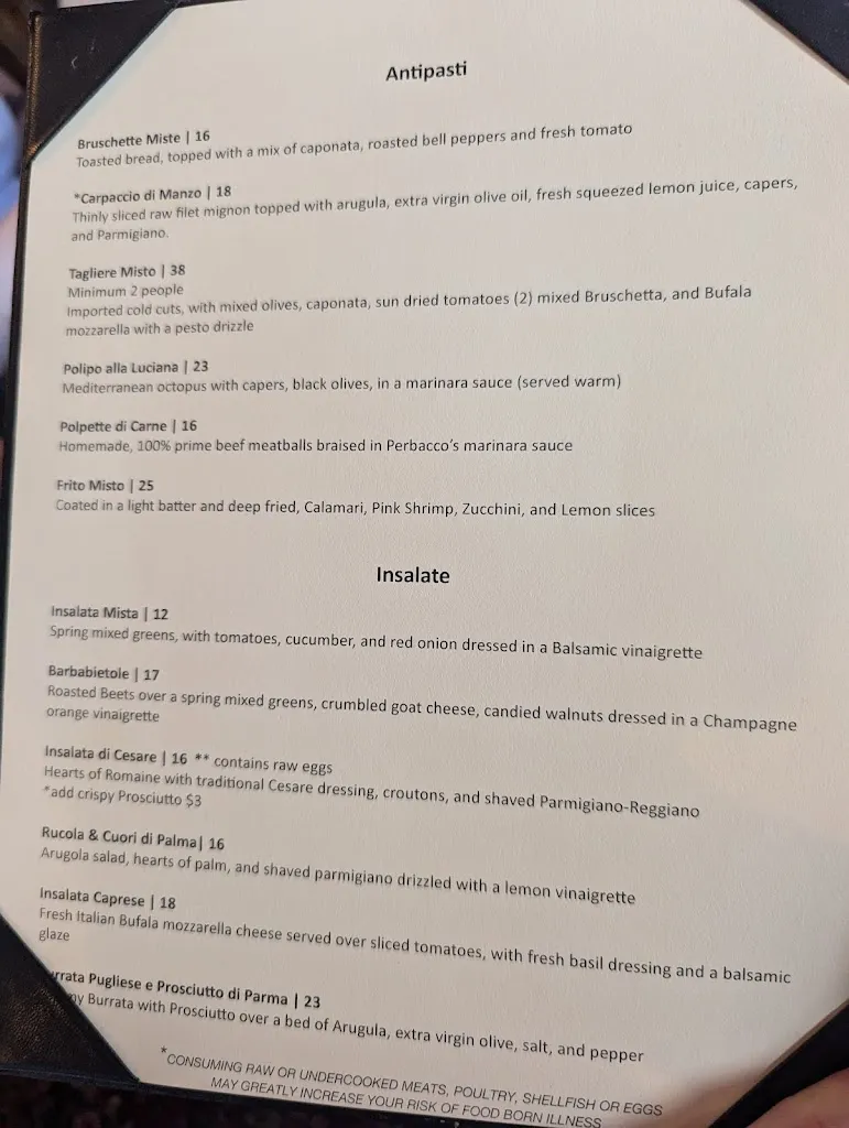 Menu_Perbacco Cucina Italiana_Durango_image_3