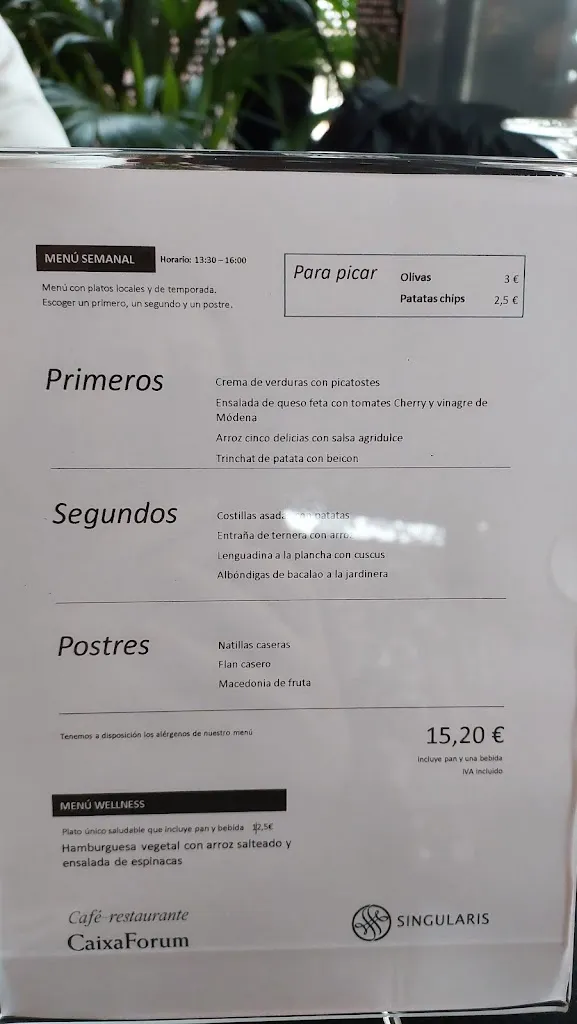Menu_Café-restaurante CaixaForum Madrid Singularis_Forua_image_4