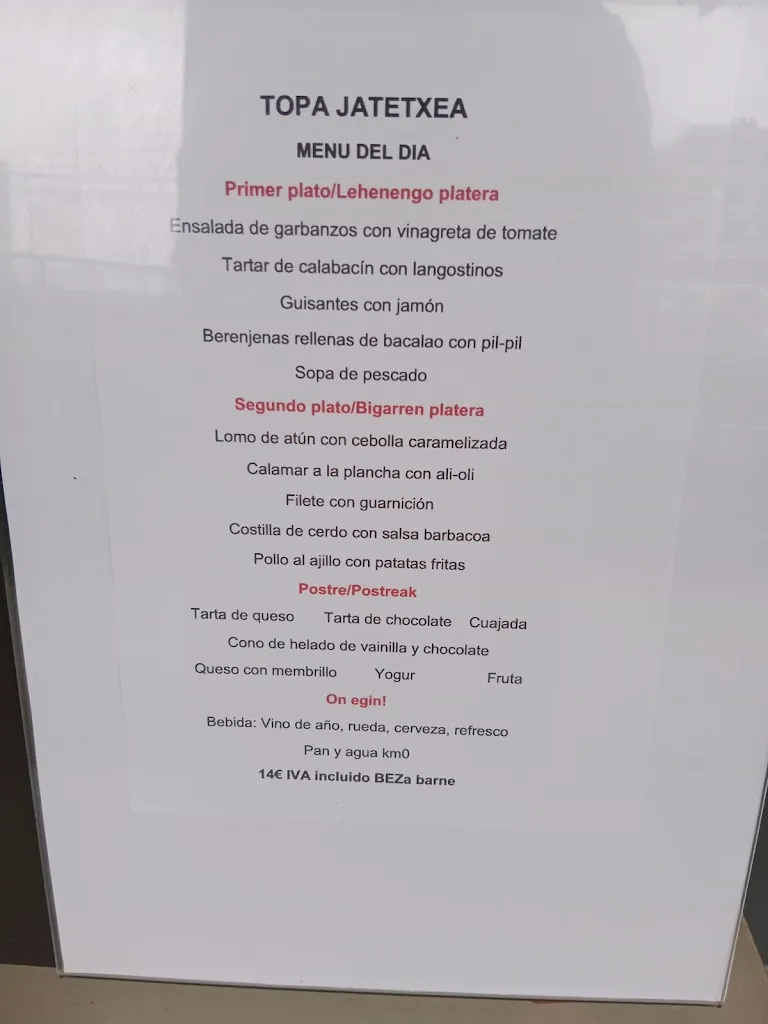 Menu_GUNE Derio_Derio_image_1