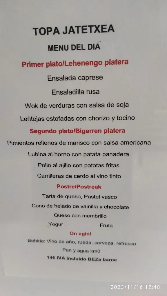 Menu_GUNE Derio_Derio_image_4