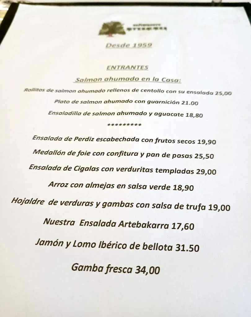 Menu_Restaurante Artebakarra_Derio_image_1