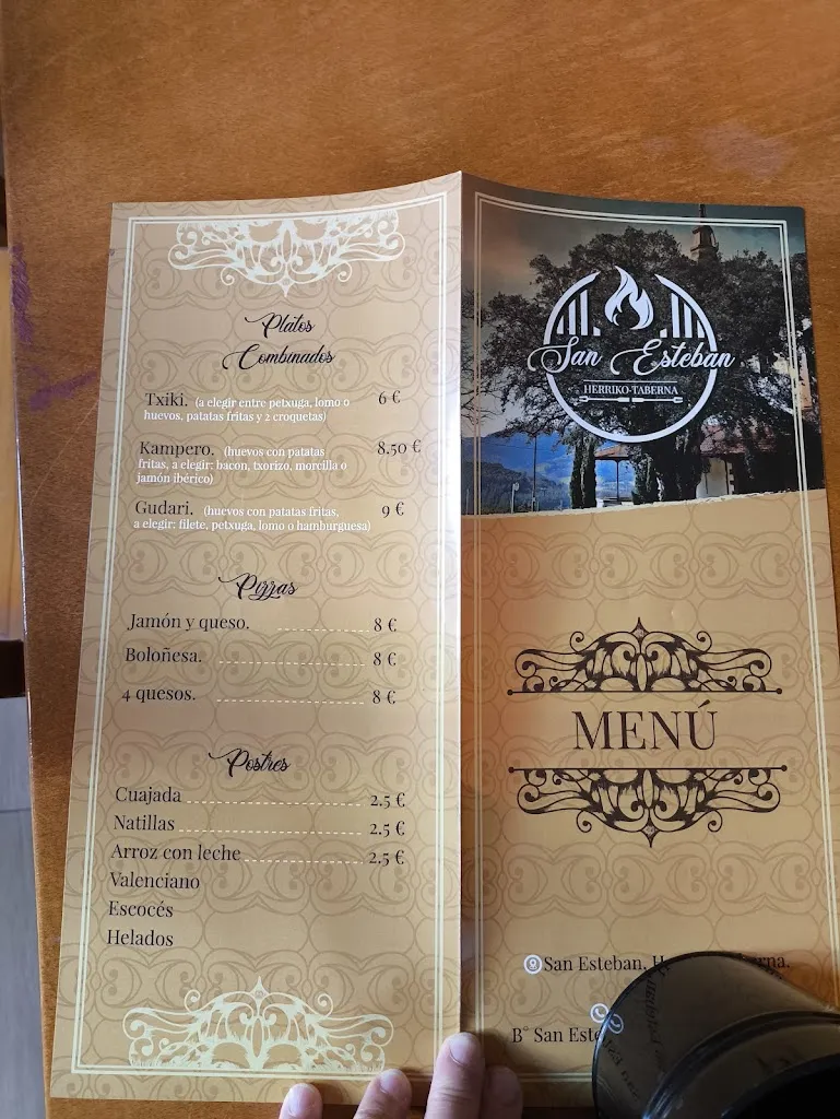 Menu_San Esteban Herri Taberna_Galdames_immagine_3