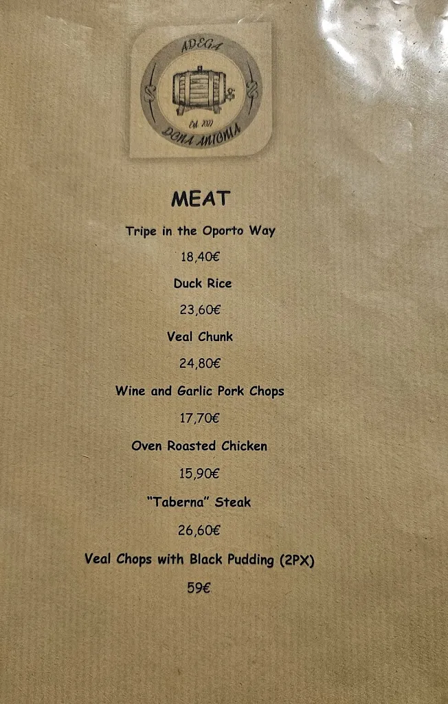 Menü_Adega Dona Antónia_Ribeira_Bild_2