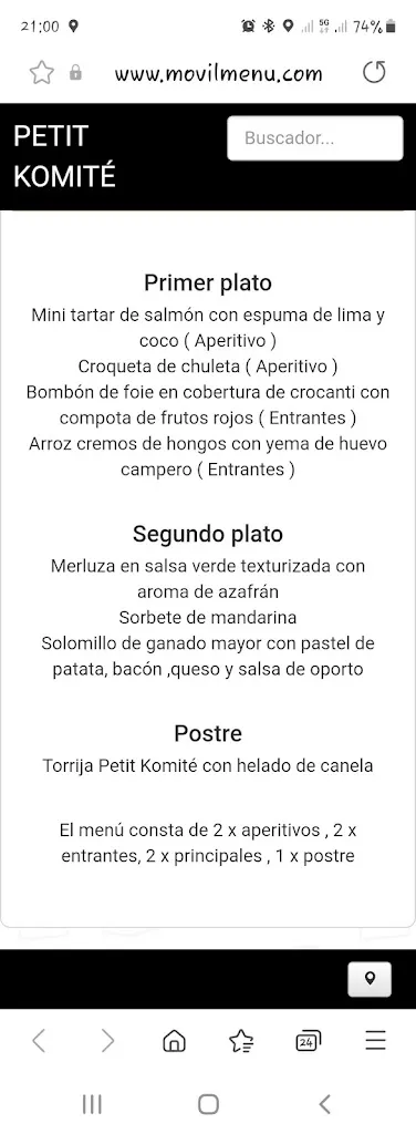 Menu_Restaurante Petit Komité_Galdakao_image_1