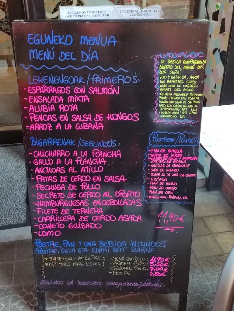 Menu_Restaurante Sagarrondo Jatetxea_Erandio_immagine_4