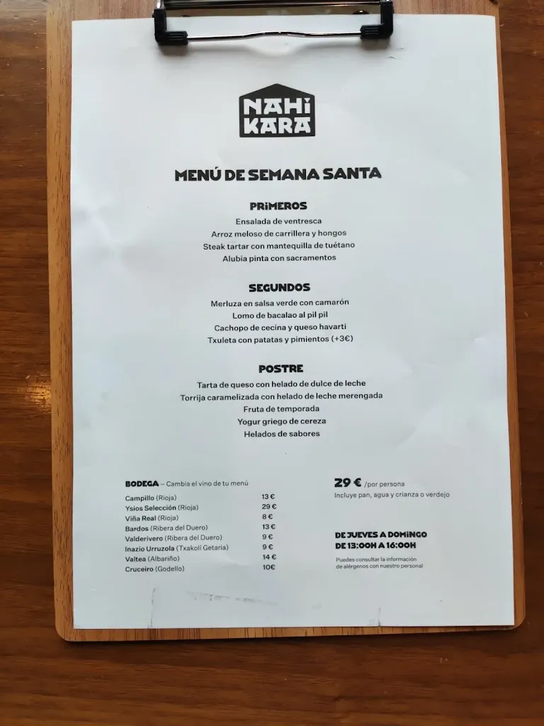 Menu_Nahikara Restaurante_Erandio_immagine_4