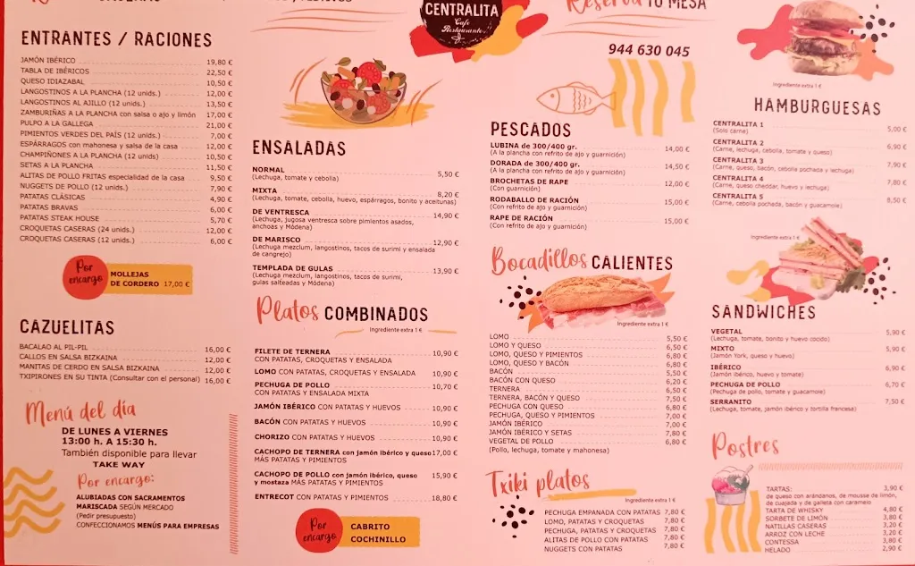 Menu_La Centralita jatetxea_Erandio_image_1
