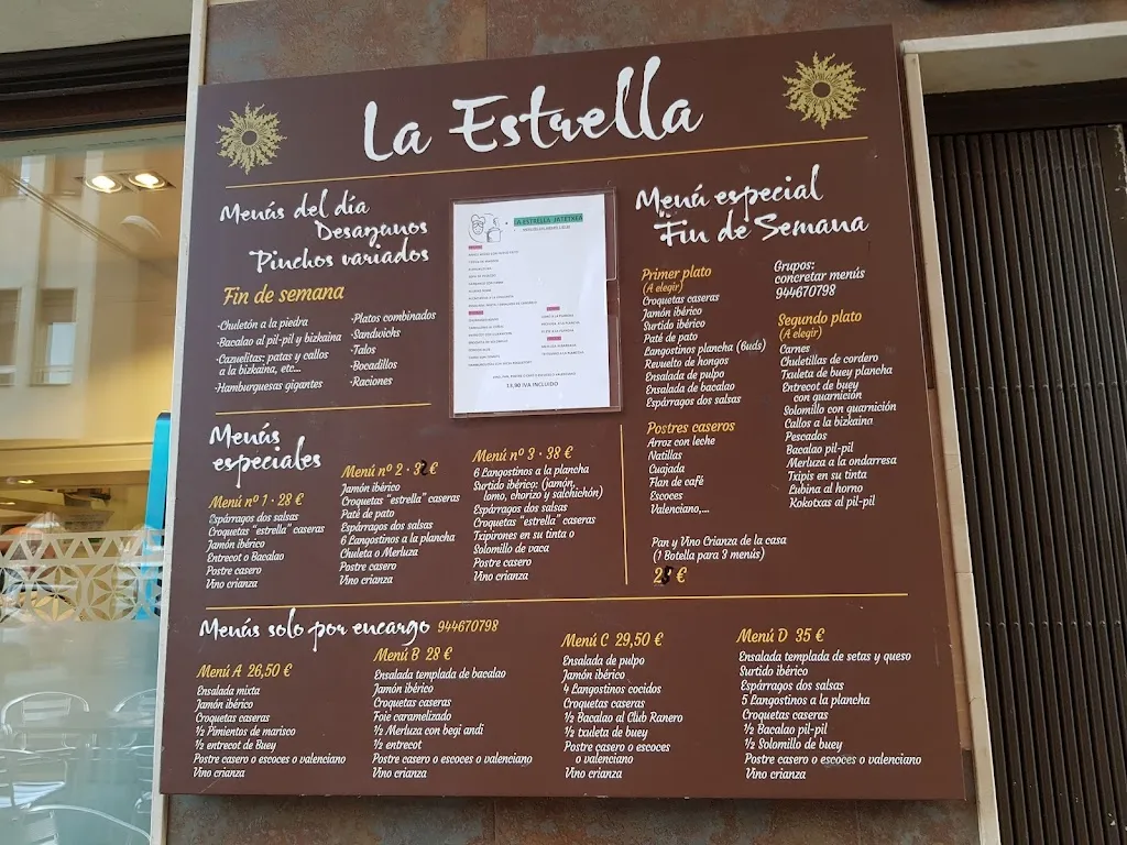 Menu_Restaurante La Estrella_Erandio_image_4