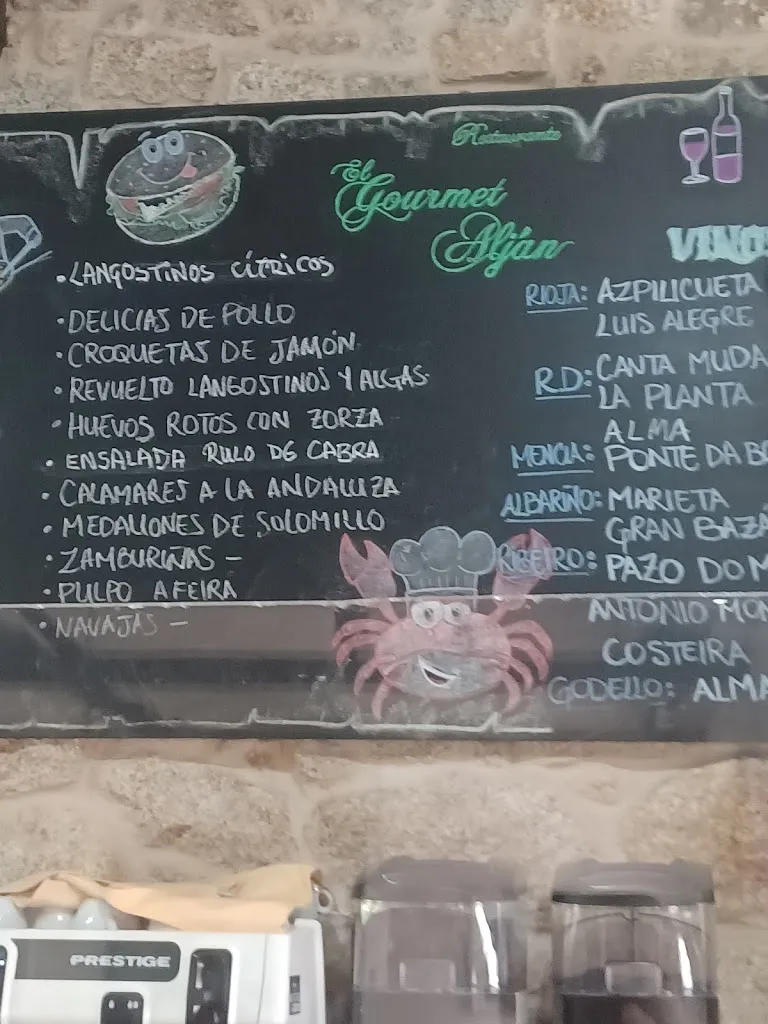 Menu_Restaurante El Gourmet Aljan_Ribeira_image_2