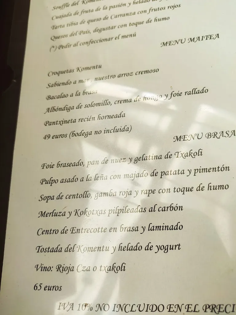 Menu_Restaurante Hotel Komentu Maitea_Gordexola_image_2