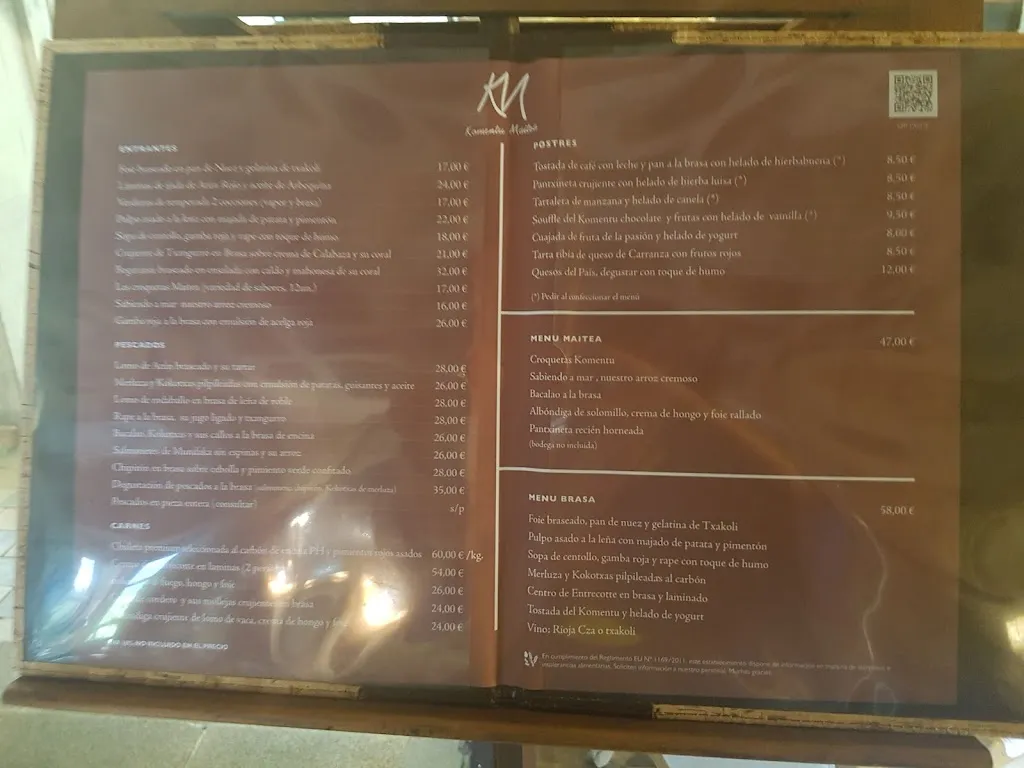 Menu_Restaurante Hotel Komentu Maitea_Gordexola_image_4