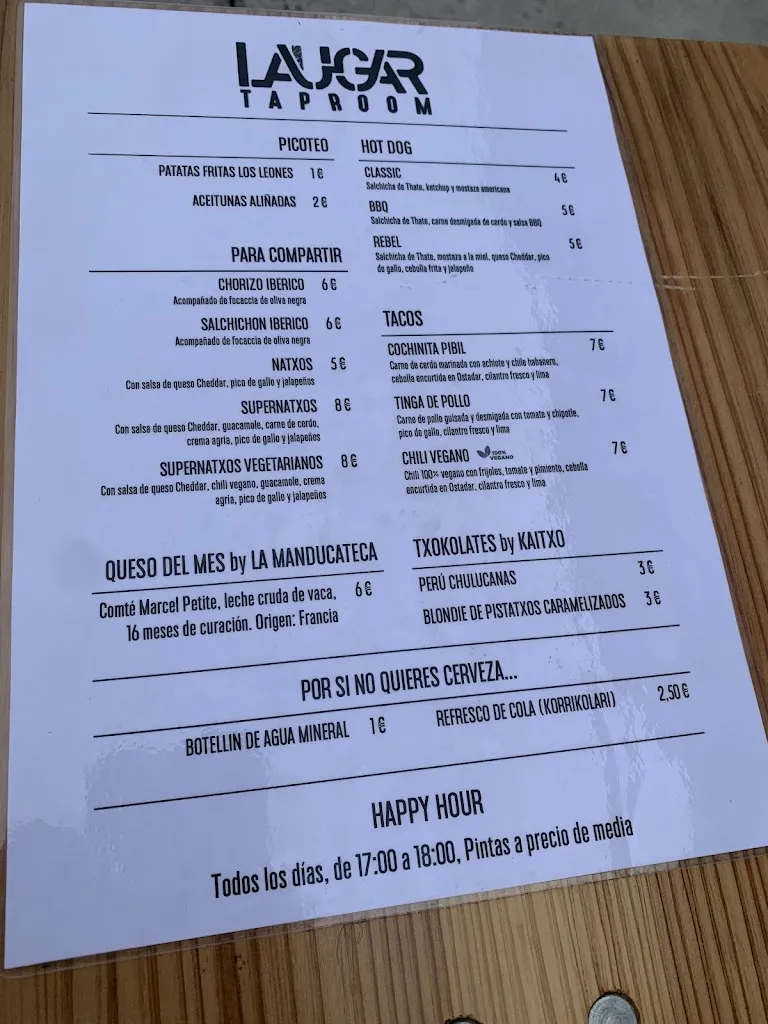 Menu_Laugar Brewery & Taproom_Gordexola_image_2