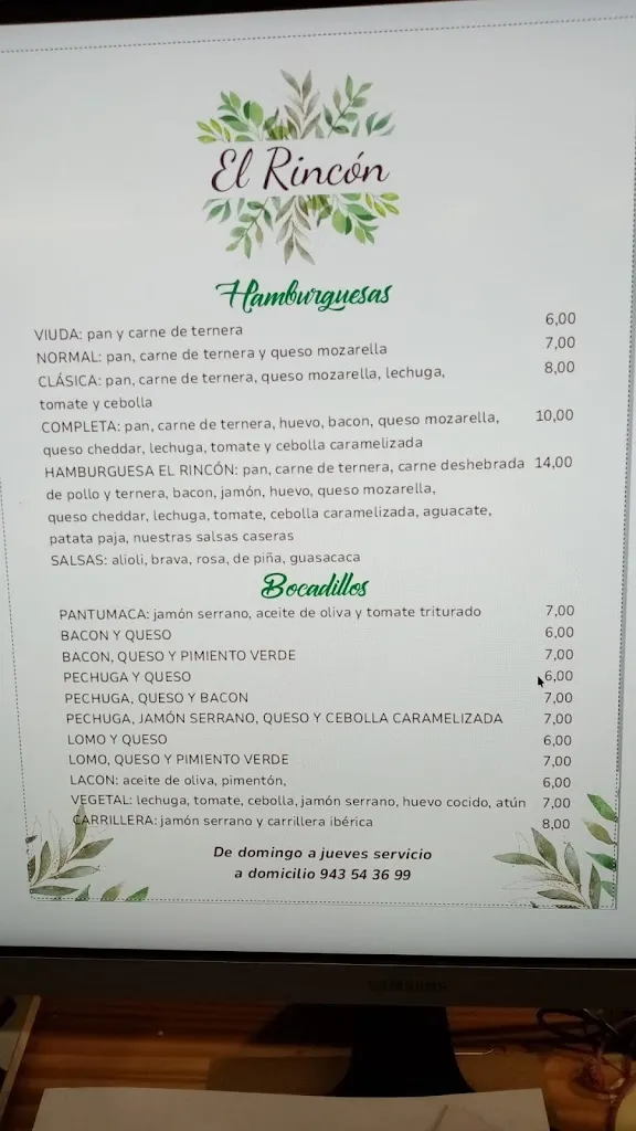 Menu_EL RINCON GASTROTEKA_Ermua_image_1