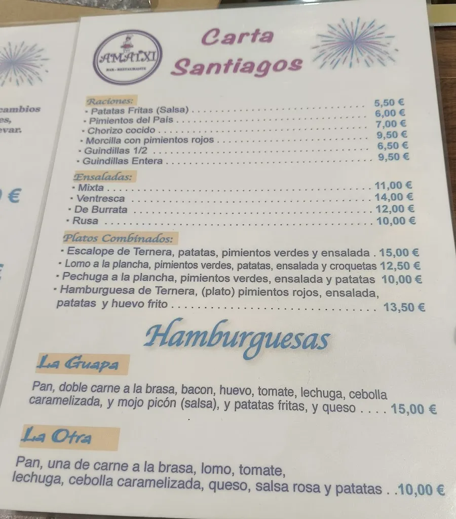 Menü_Gastro Bar Amatxi_Ermua_Bild_1