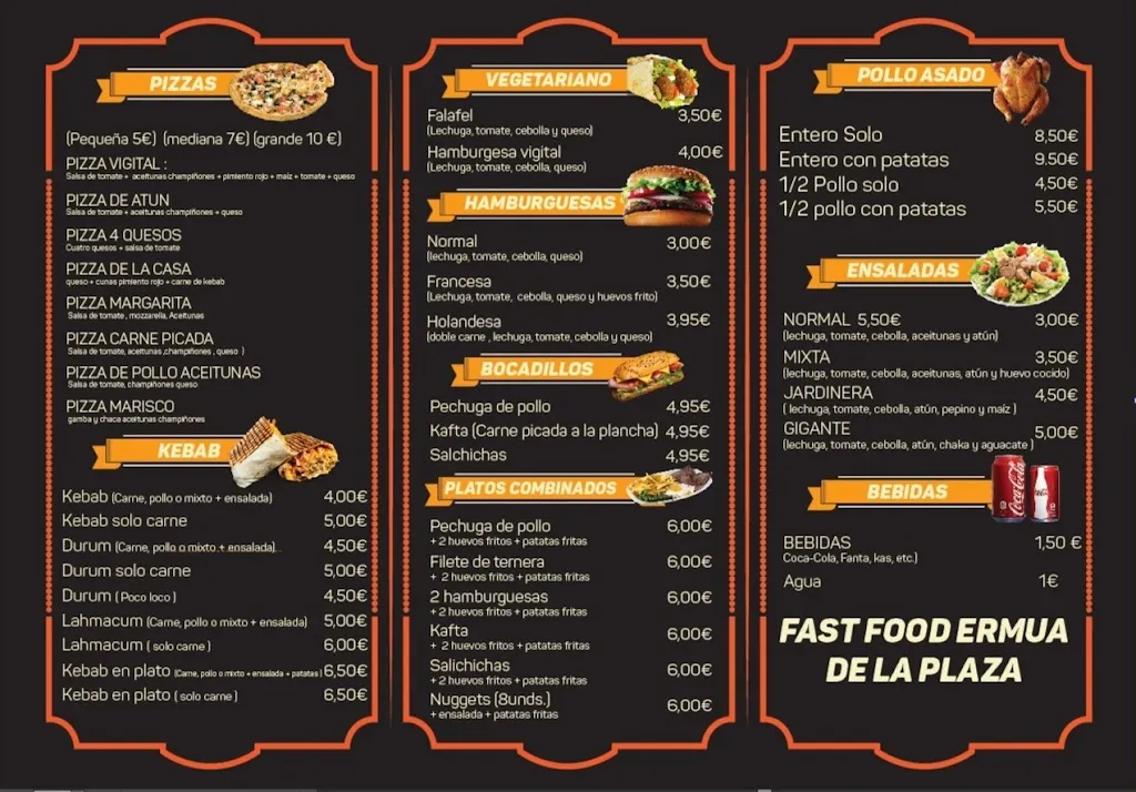 Menu_Kebab Ermua de la plaza fast food_Ermua_image_1