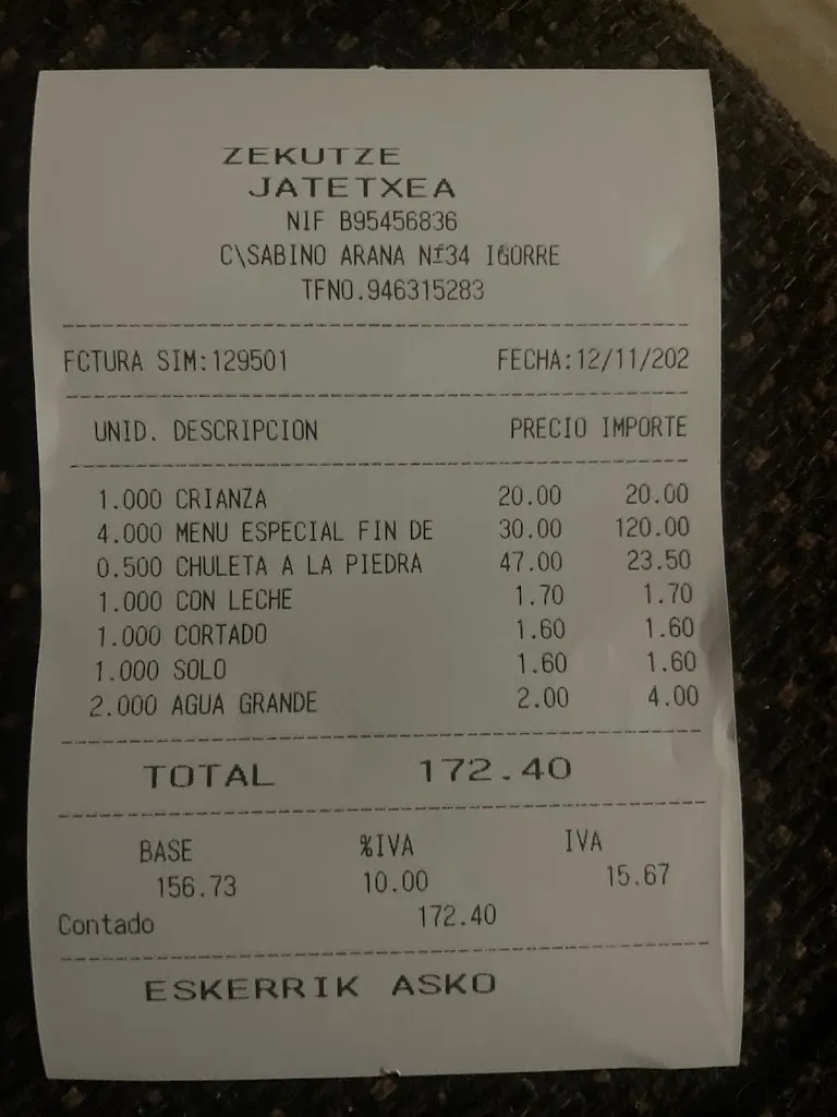 Nerea Salor Carchena_Zekutze Jatetxea_Igorre_recensione