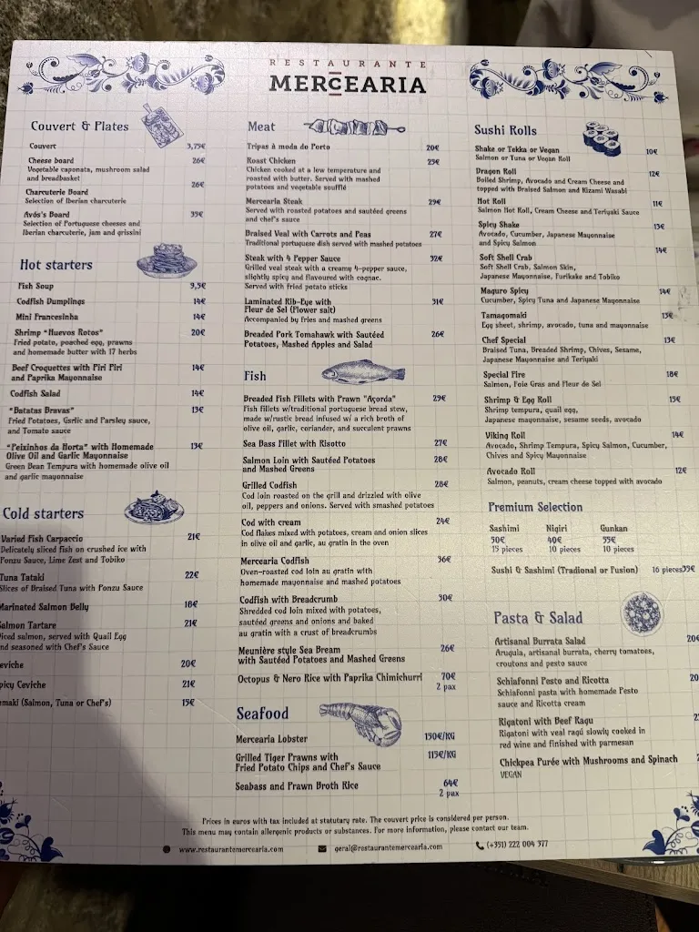 Menu_Restaurante Mercearia_Ribeira_immagine_2