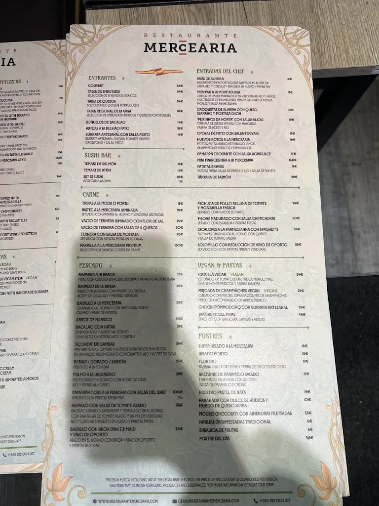 Menu_Restaurante Mercearia_Ribeira_immagine_3