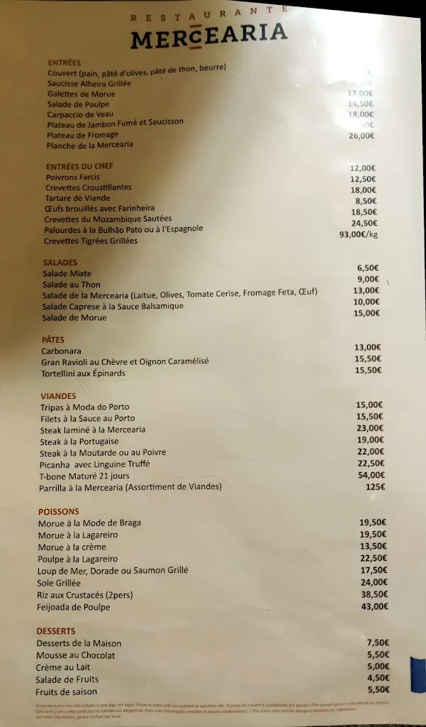 Menu_Restaurante Mercearia_Ribeira_immagine_4