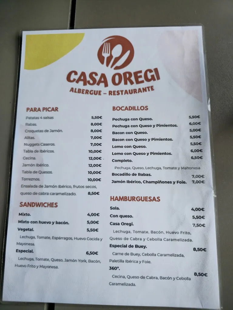 Menu_Albergue Casa Oregui_Lanestosa_image_1