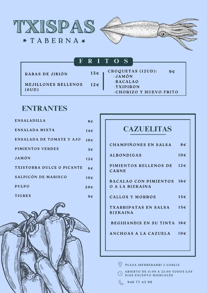 Menu_Bar Txispas_Gorliz_image_1