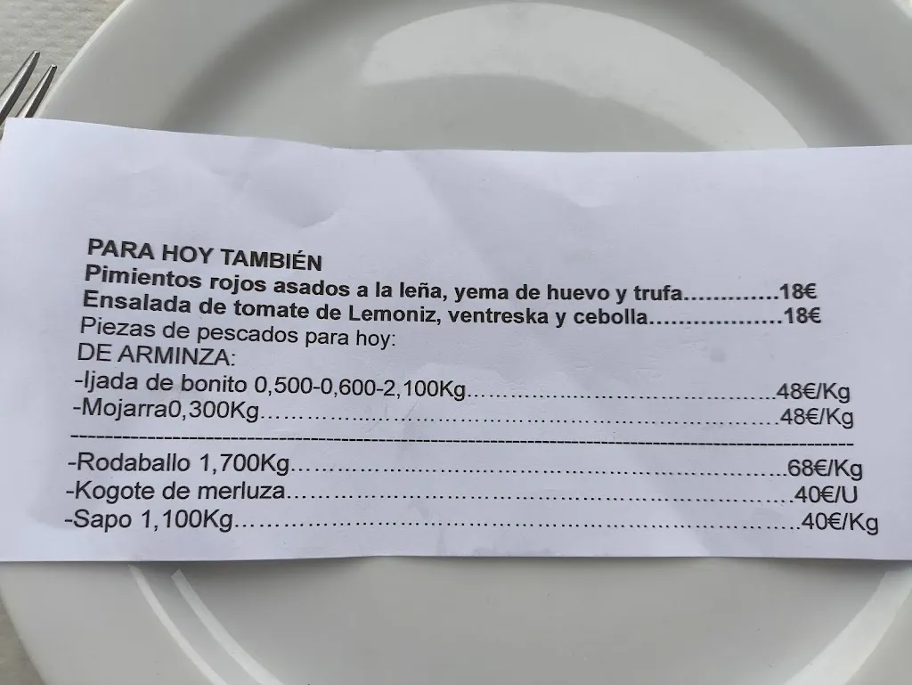 Menu_Restaurante Andraka - Jatetxea & Sidrería_Gorliz_image_1