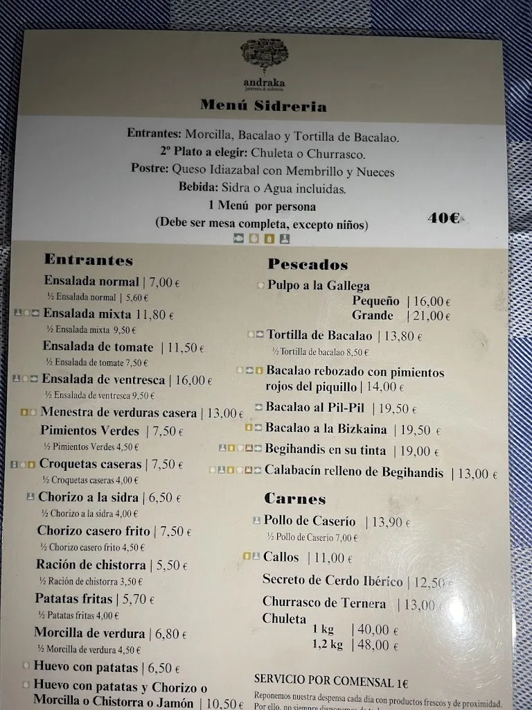 Menu_Restaurante Andraka - Jatetxea & Sidrería_Gorliz_image_4
