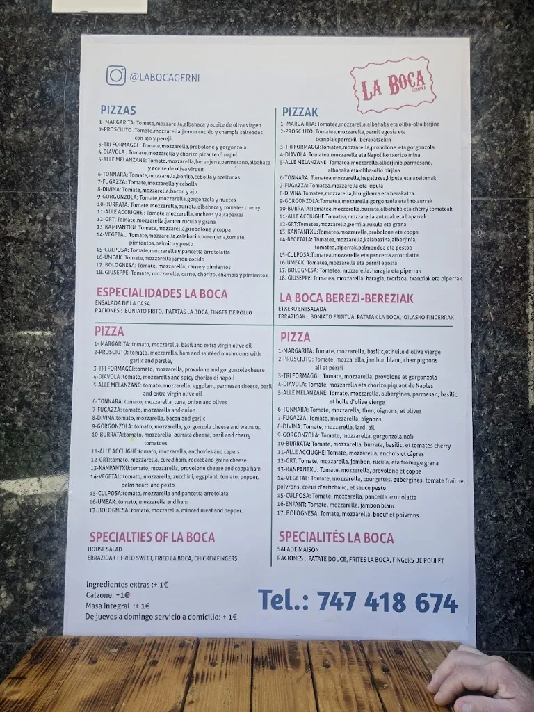 Menu_La Boca Pizza &Beer_Gernika-Lumo_image_1