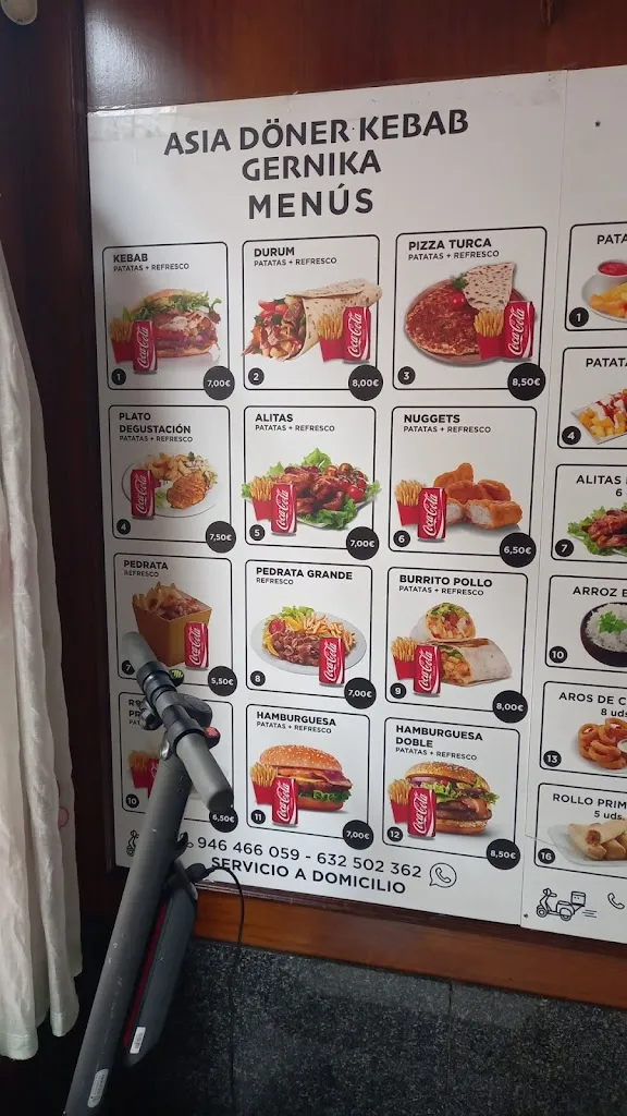 Menu_Asia Döner kebab Gernika_Gernika-Lumo_immagine_2