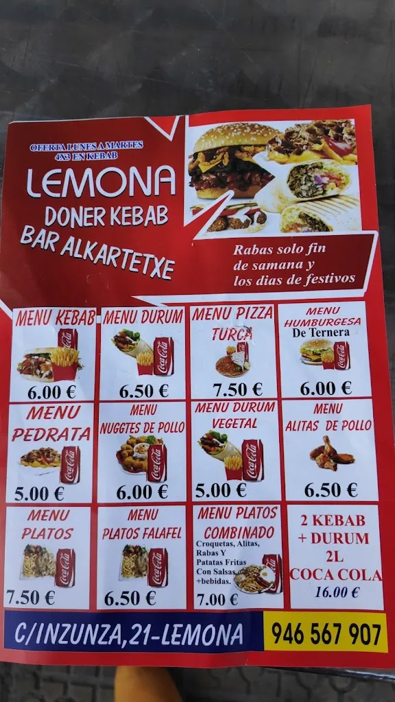 Menu_Lemona doner kebad_Lemoa_immagine_1
