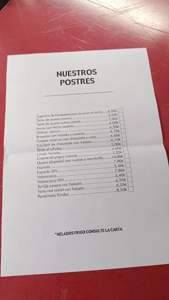 Menu_Gozkoetxe Jatetxea - Especialidad en Katxopos y Chuletas._Loiu_immagine_2
