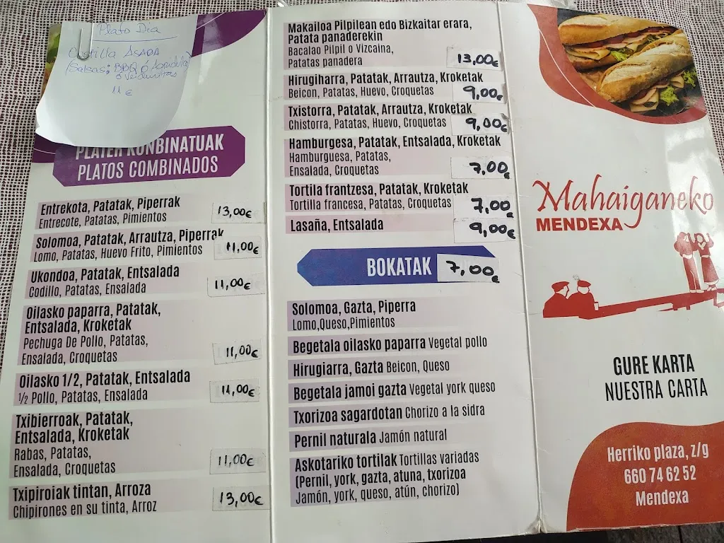 Menu_Mahaiganeko bar restaurante 2023_Mendexa_image_1