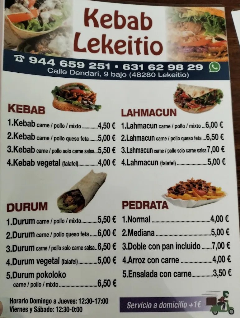 Menu_Kebab-pizzeria de Lekeitio_Lekeitio_image_2