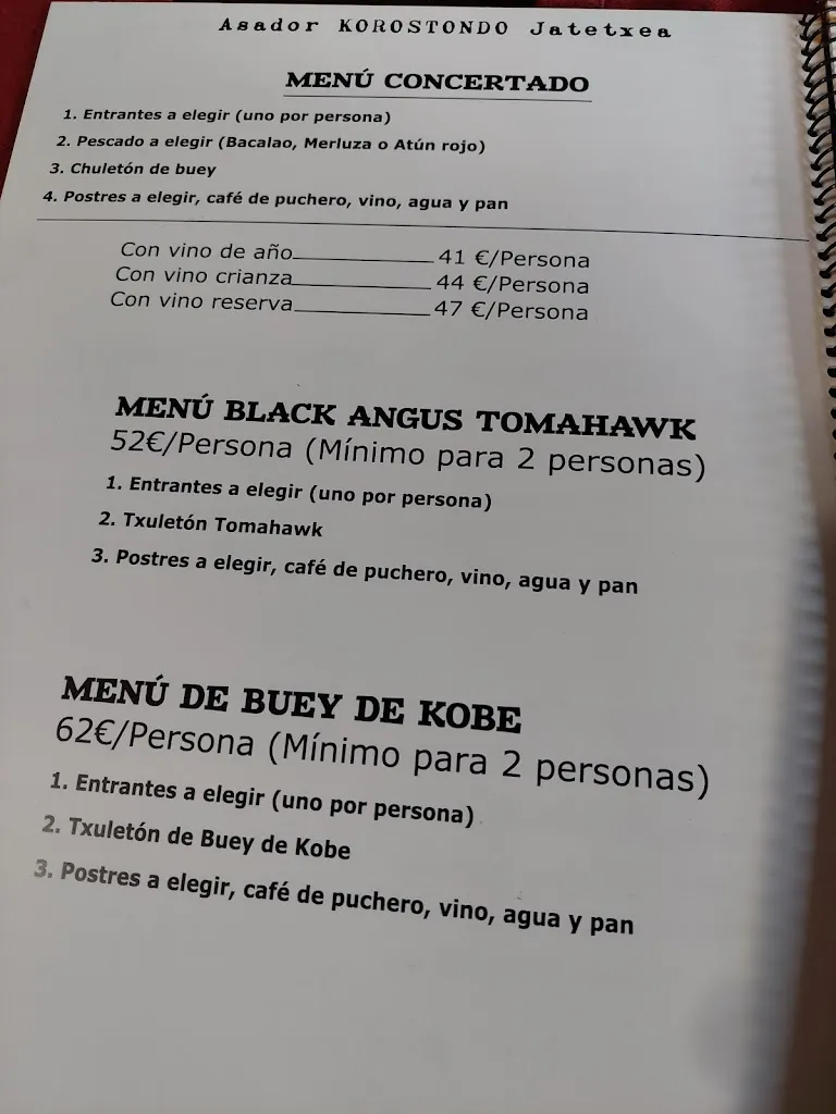 Menu_Restaurante Korostondo Jatetxea_Otxandio_image_4