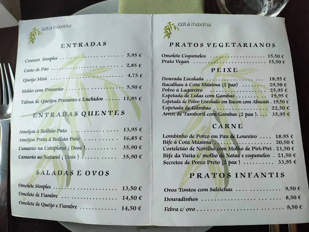 Menu_Cota Máxima_Santa Comba_immagine_3