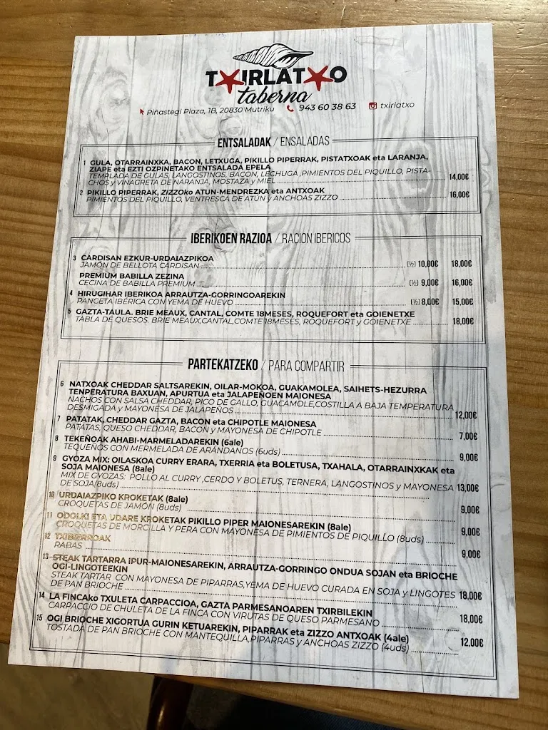 Menu_TX-Irlatxo Bar_Ondarroa_image_1