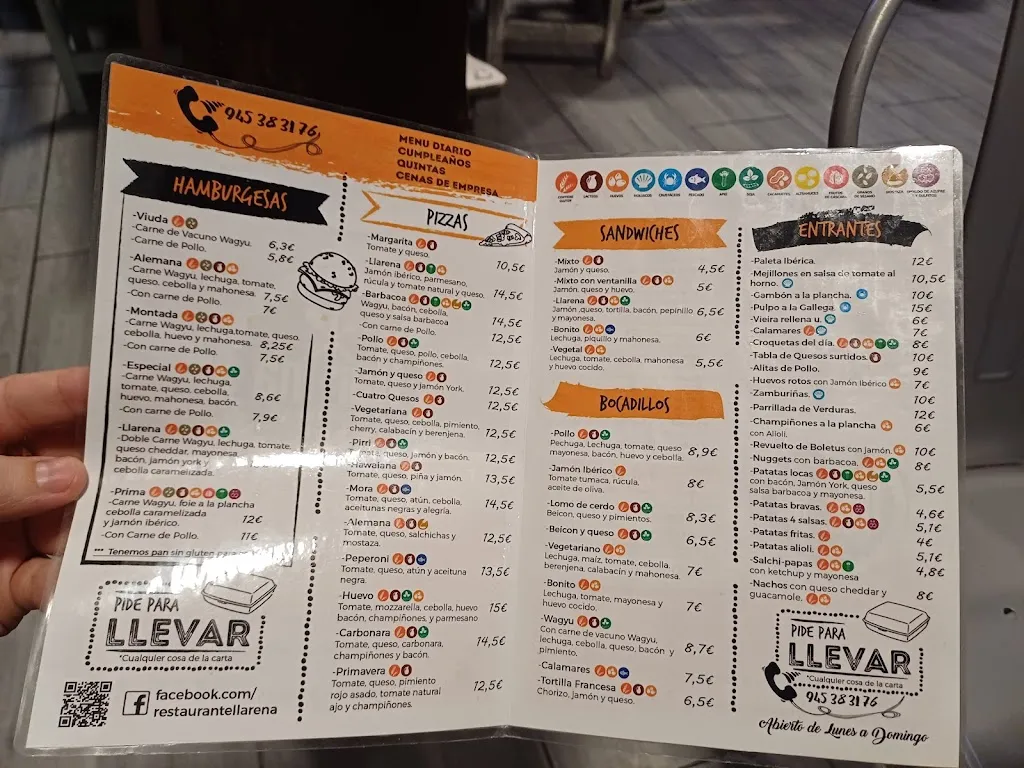 Menu_Restaurante Llarena_Urduña/Orduña_immagine_1